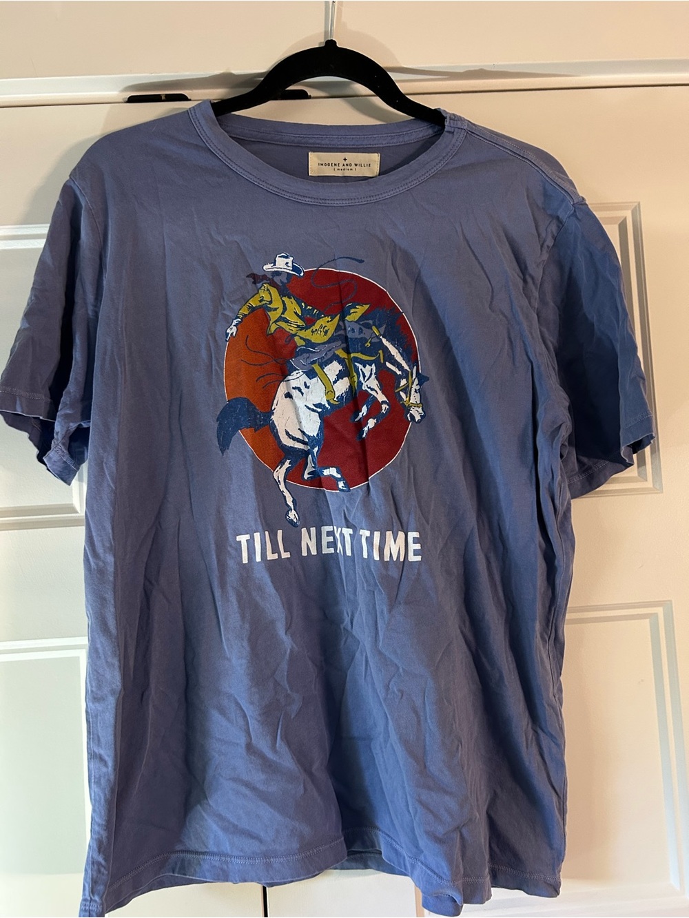 imogene + willie the "next time" tee in blue size medium - Picture 3 of 4